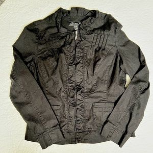 *NWOT, Cute, black, lightweight cotton jacket